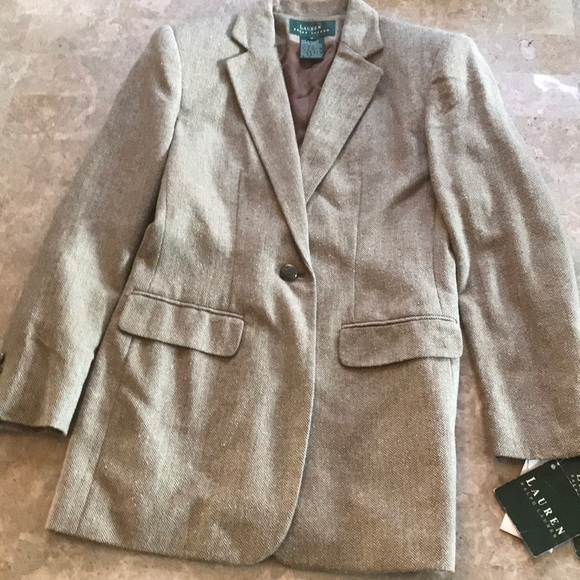 Amazing Y2K Ralph Lauren brown Blazer brand new - Picture 3 of 5